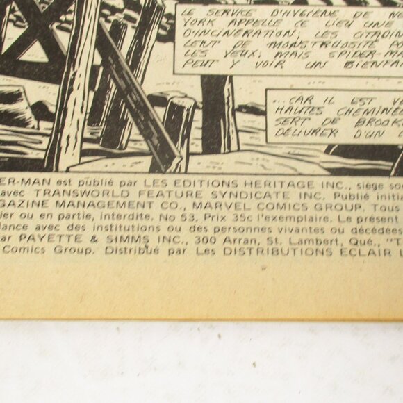 6 L'Etonnant Spider-Man by Editions Heritage French Comic Book 1975 No.50, 51,55 - Picture 10 of 16